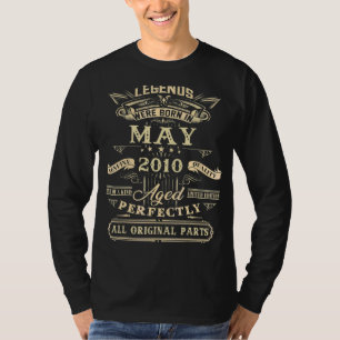 12. Geburtstag für Legenden Geboren Mai 2010 12 Ja T-Shirt