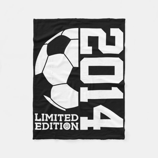 12. Geburtstag Fußball Limited Edition 2014  Fleecedecke (Vorderseite)