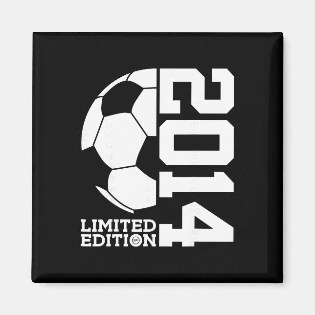 12. Geburtstag Fußball Limited Edition 2014  Magnet (Vorne)