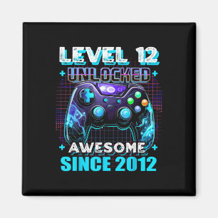 12. Geburtstag Gamer 12 Jahre Alter Sonntagsjunge Magnet