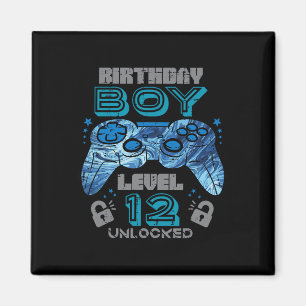 12. Geburtstag Gamer Level 12 Entsperrtes Videospi Magnet