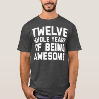 12. Geburtstag Geschenkalter 12 Jahre Junge Sohn T-Shirt