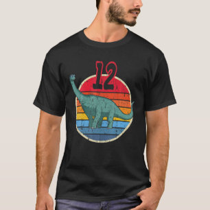12. Geburtstag I Brachiosaurus Diplodocus I Famili T-Shirt