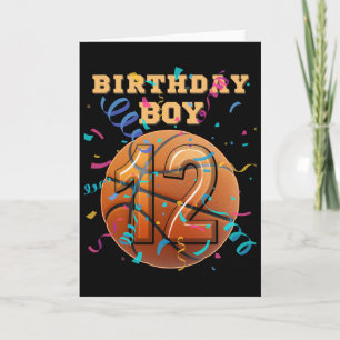 12. Geburtstag Junge 12 Jahre alte Sketll-Spieler Karte