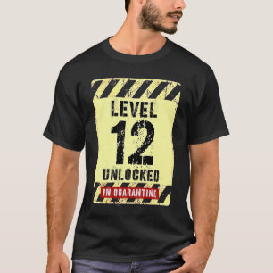 12. Geburtstag Junge Gamer LEVEL 12 ENTLOCKIERT in T-Shirt