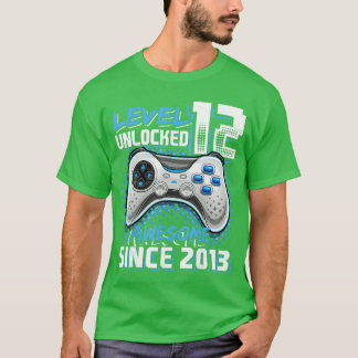 12. Geburtstag Junge Level 12 Gamer 12 Jahre Video T-Shirt
