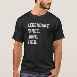 12. Geburtstag Legendary Seit Juni 2010 12 Jahre T-Shirt