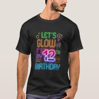 12. Geburtstag leuchten wir, es ist mein 12-jährig T-Shirt