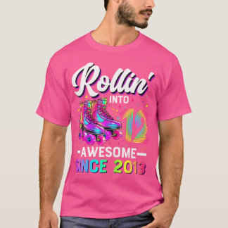 12. Geburtstag Mädchen 12 Jahre Rollschuh Roller S T-Shirt