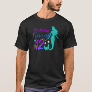 12. Geburtstag Meerjungfrau Ozean 12 Jahre alte ma T-Shirt