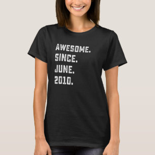 12. Geburtstag Phantastisch seit Juni 2010 12 Jahr T-Shirt