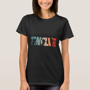 12. Geburtstag Retro Basketball 12 Jahre alter Jun T-Shirt