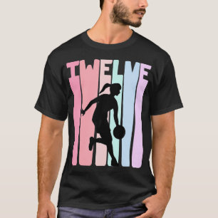 12. Geburtstag Retro Basketball Spieler 12 Jahre a T-Shirt