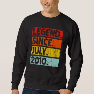 12. Geburtstag seit Juli 2010 12 Jahre alt Sweatshirt