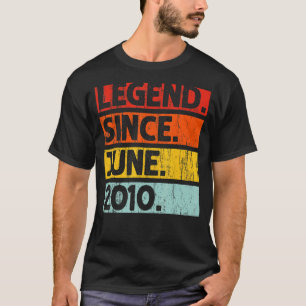 12. Geburtstag seit Juni 2010 12 Jahre alt T-Shirt