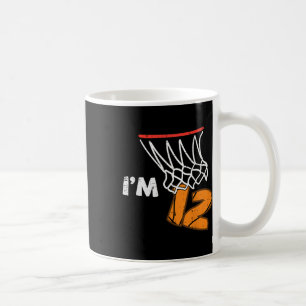 12. Geburtstag Sketll Ich bin 12 Zwölf Jahre alte Kaffeetasse