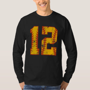 12. Geburtstag Softball Bdy 12-jähriges Mädchen T-Shirt