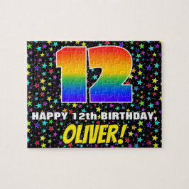 12. Geburtstag — Spaß, farbenfrohe Sternenweltenmu Puzzle