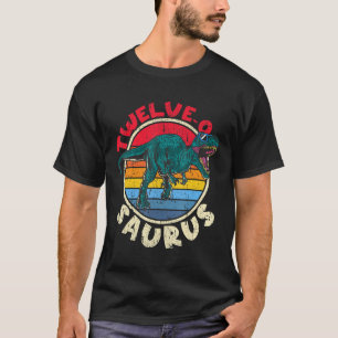 12. Geburtstag Zwölf O Tyrannosaurus Rex I Familie T-Shirt