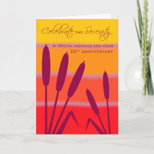 12 Geburtstagsjubiläum 20 Jahre Clean Sober Karte