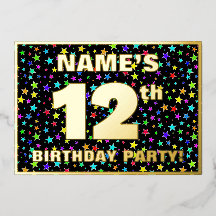 12. Geburtstagsparty — Fun, farbenfrohe Sternenmus