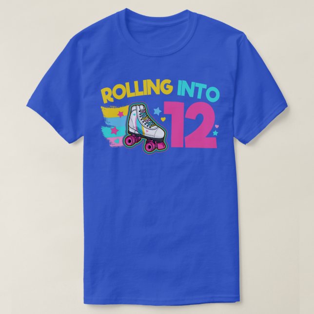 12. Geburtstagsrollen-Skate T-Shirt (Design vorne)