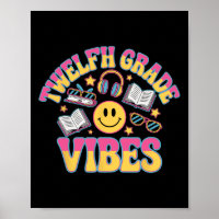 12. Grade Vibes Zwölfte Klasse Lehrer Kind zurück