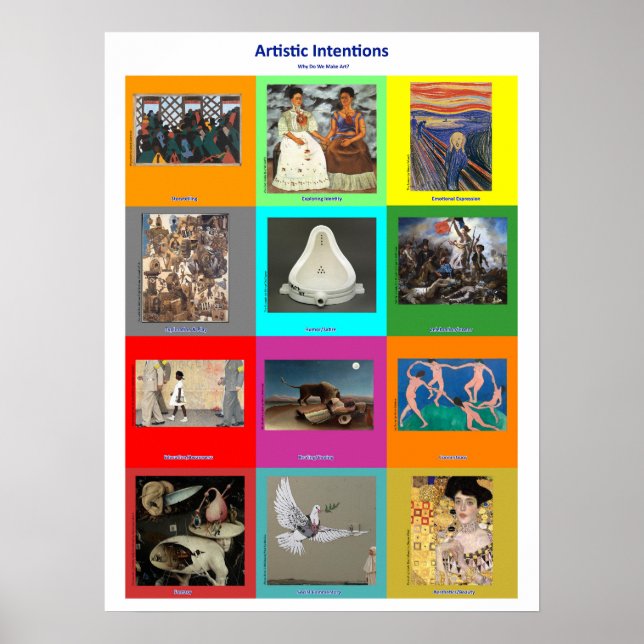 12 Gründe, warum Künstler Kunst machen Poster (Vorne)