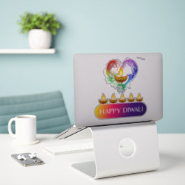 #12.Happy Diwali, das indische Lichtfestival Aufkleber