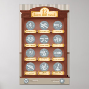 12 Idiome über Geld Poster