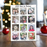 12 Jahr der FotoCollage im Review - Name oben hinz Feiertagskarte<br><div class="desc">Wenn Sie dies als Holiday Grußkarte ausschicken - stellen Sie sicher, dass Sie Ihren Familiennamen oben angeben! — Weißer Hintergrund - Fügen Sie Ihre Lieblingsfotos zu diesem lustigen Template hinzu - ein Foto für jeden Monat. Sie können Instagram-Foto oder andere Foto für dieses Raster verwenden. Der Kalender ist in einem...</div>