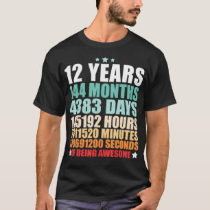 12 Jahre 144 Monate Phantastisch, zwölf T-Shirt