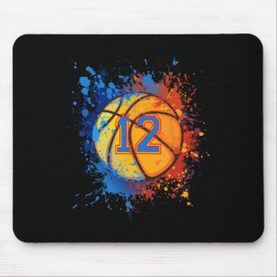 12 Jahre alt 12. Geburtstag Basketball Geschenk fü Mousepad