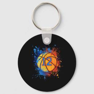 12 Jahre alt 12. Geburtstag Basketball Geschenk fü Schlüsselanhänger