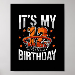 12 Jahre alt 12. Geburtstag Sketll Party Jungen Ki Poster