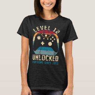 12 Jahre alt Geburtstag 12. Son Boy Gamer Phantast T-Shirt