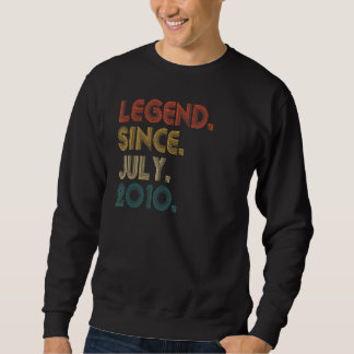 12 Jahre alte Legende Seit Juli 2010 12. Geburtsta Sweatshirt