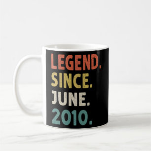 12 Jahre alte Legende Seit Juni 2010 12. Geburtsta Kaffeetasse