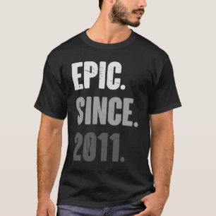 12 Jahre alte Vintage 2011 Geburtstag 12. Dekorati T-Shirt