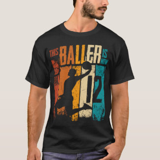 12 Jahre alter Basketball 12. Geburtstag Boy Baske T-Shirt
