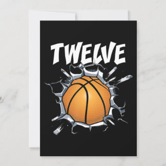 12 Jahre alter Basketball Geburtstagsparty 12. Jun Einladung