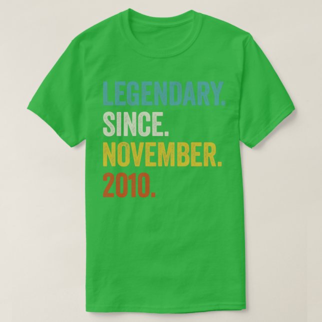 12 Jahre alter Legendär seit November 2010 12. T-Shirt (Design vorne)