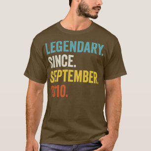 12 Jahre alter Legendär seit September 2010 12. B T-Shirt