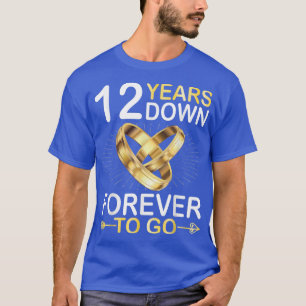 12 Jahre für immer Verheiratet, um glücklich zu he T-Shirt
