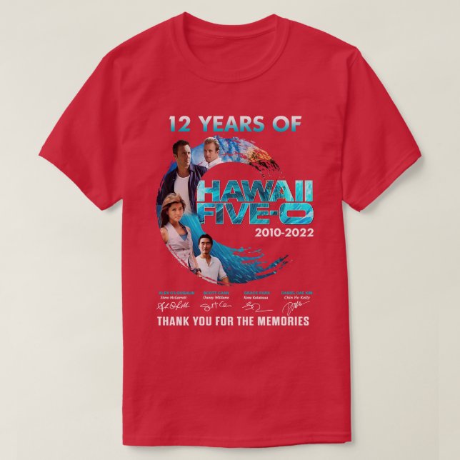 12 Jahre Hawaii TV Danke TShirt (Design vorne)
