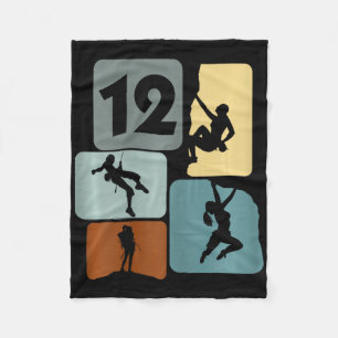 12 Jahre Mädchen Klettern Bouldering 12. Geburtsta Fleecedecke