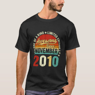 12-jährige Jungen Mädchen Vintag November 2010 12. T-Shirt