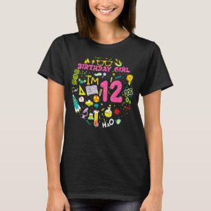 12-jähriger Girl Scientist 12. Geburtstag Girl Sci T-Shirt