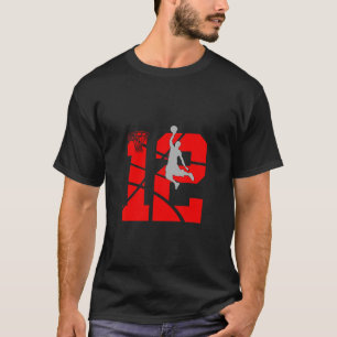 12-jähriges 12. Sketll-Geburtstagsfeierthema Junge T-Shirt