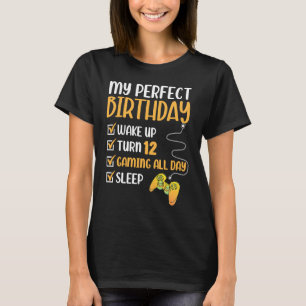 12-jähriges Gaming Geburtstag 12. Gamer Boy Girl T T-Shirt